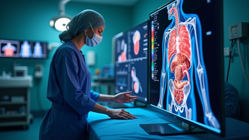 Advanced medical 4D imaging system showing real-time organ movement capture, surgical planning interface, hospital operating room background, precision monitoring displays, temporal cardiac cycle visualization, clinical professional environment, photorealistic quality