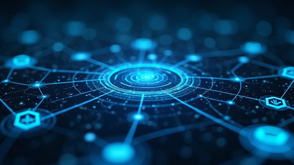 Digital visualization of interconnected legal technology systems with flowing data streams, abstract network diagram showing document automation and case management integration, modern tech aesthetic