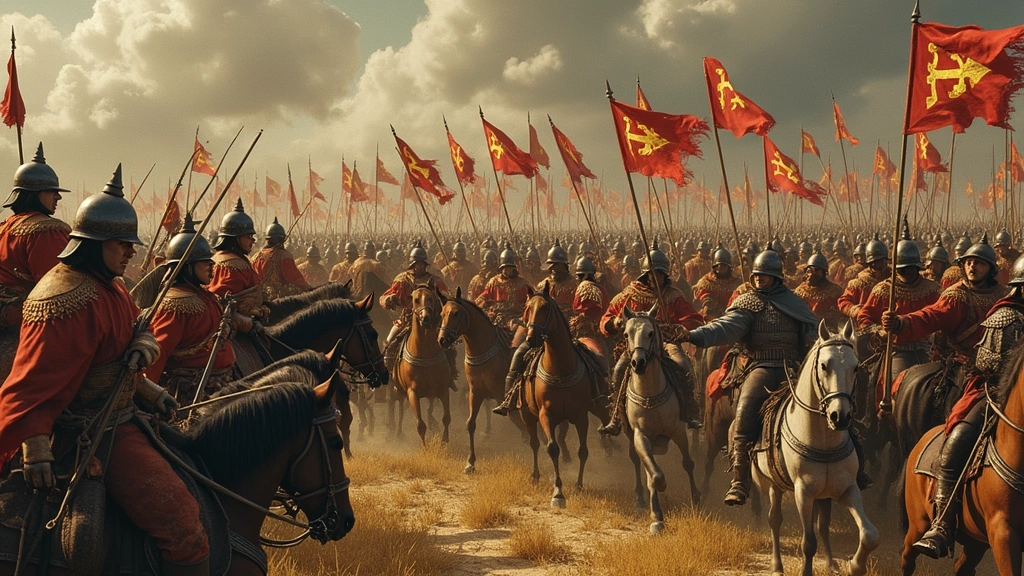 Split-screen showing Age of Empires 2 gameplay with vibrant medieval armies clashing on terrain, showcasing cavalry and archer units with detailed unit armor and weapons