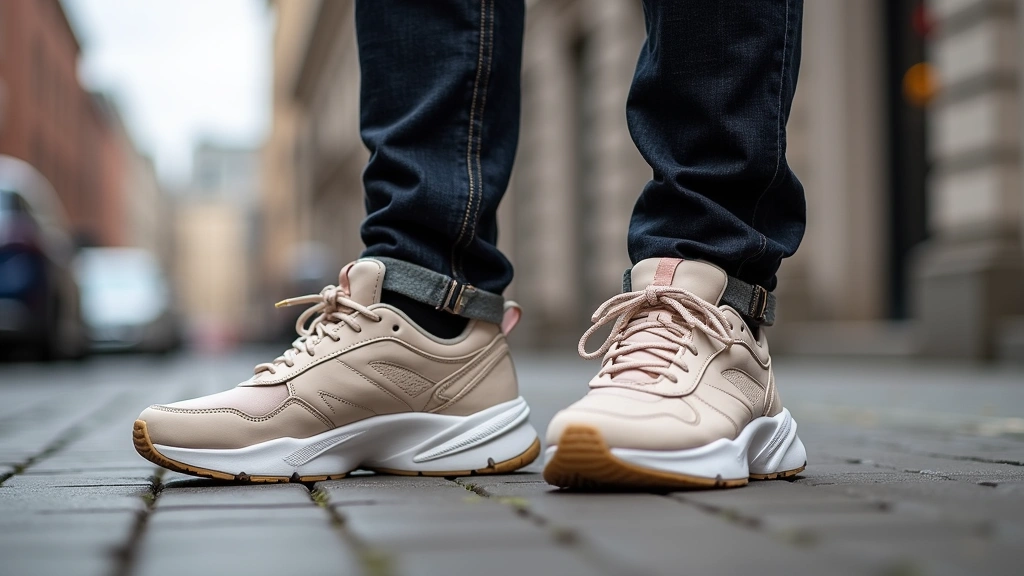 Lifestyle photograph of Air Tech Challenge 2 worn on foot during casual urban setting, paired with jeans and neutral clothing, authentic street style context