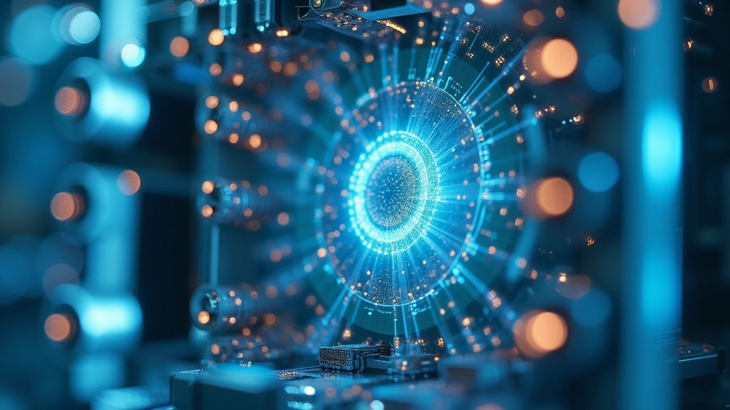 Advanced sensor array components and optical particle counter technology inside transparent view of air quality monitoring device, precision engineering detail shot with laboratory lighting