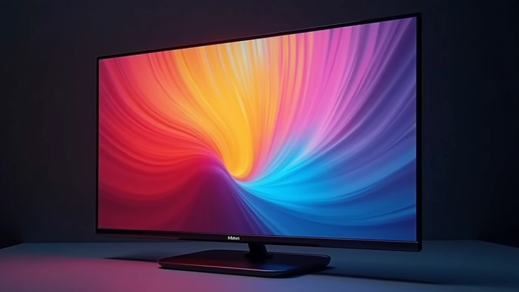 16-inch OLED display showing vibrant color gradients and deep blacks, high refresh rate motion test pattern visible, professional photography lighting emphasizing screen quality and brightness