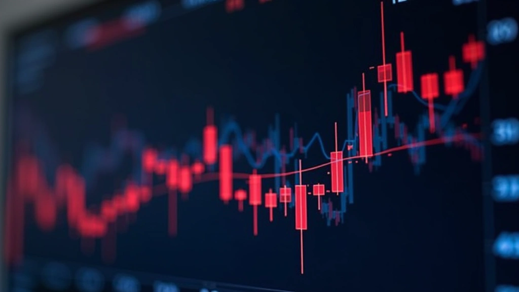 Stock market trading chart displaying upward trending line graph on digital display with financial data visualization, modern tech interface