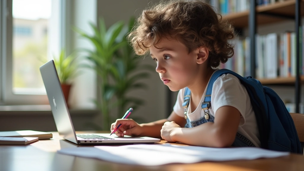 Student sitting at desk with laptop and SAT prep materials, focused expression, bright natural lighting, modern study space, photorealistic