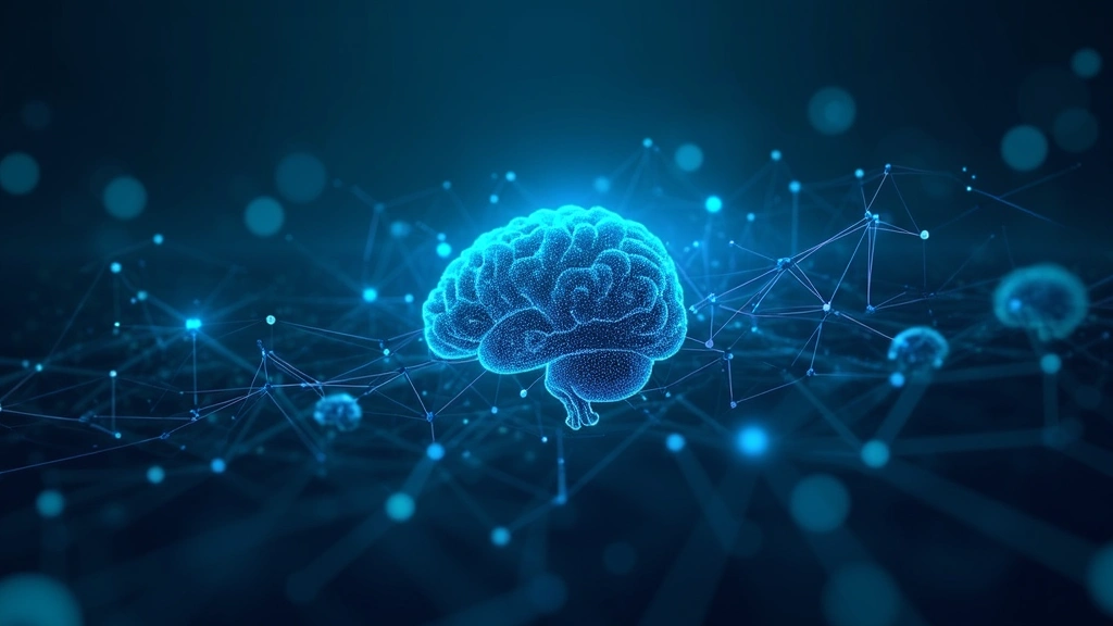 Abstract artificial intelligence concept visualization showing interconnected nodes, flowing data streams, digital neural networks in blue and cyan colors, futuristic technology aesthetic, no readable text