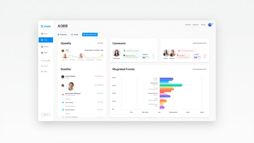 Split-screen showing A/B testing interface on left side and user behavior visualization on right, colorful conversion funnels and engagement metrics, clean UI design