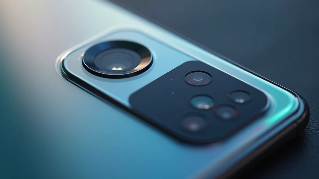 Galaxy Z Flip5 rear dual camera system in close-up detail, showing 50MP primary lens and 12MP ultra-wide lens arrangement, with bokeh-blurred background, emphasizing premium Gorilla Glass construction and camera technology