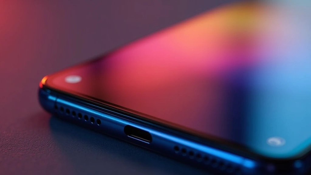 High-quality macro photography of Pixel 9 display screen showing vibrant colors and OLED blacks, with shallow depth of field emphasizing screen quality and clarity