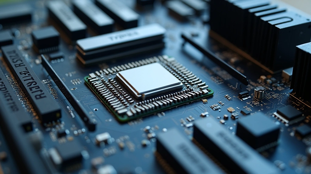Internal component architecture of modular tech device showing memory slots and upgradeable processors with precision engineering, close-up macro photography, clean laboratory lighting, no text overlays