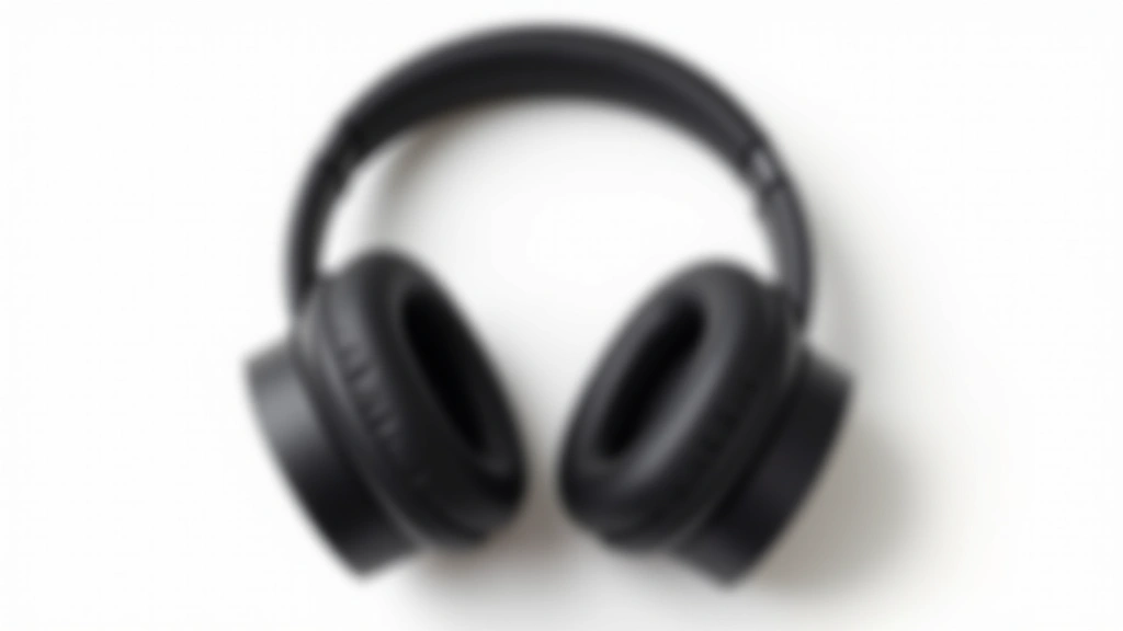 Professional product photography of Sony WH-1000XM5 premium wireless headphones on white background, showing sleek black design with comfortable ear cups and folded headband, studio lighting