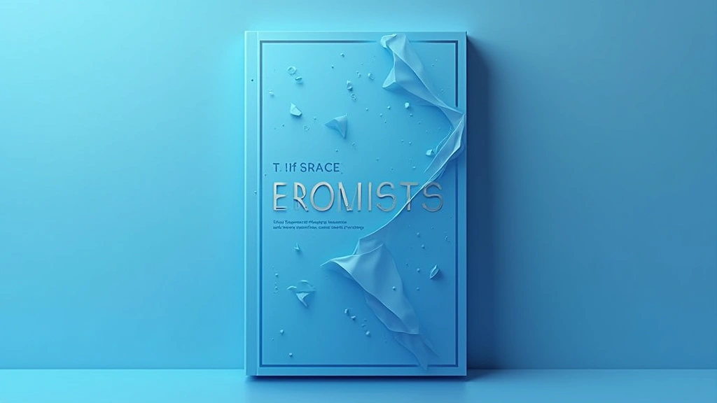 Modern minimalist tech book cover design with clean typography, geometric shapes, and blue gradient background, professional aesthetic, high-resolution display